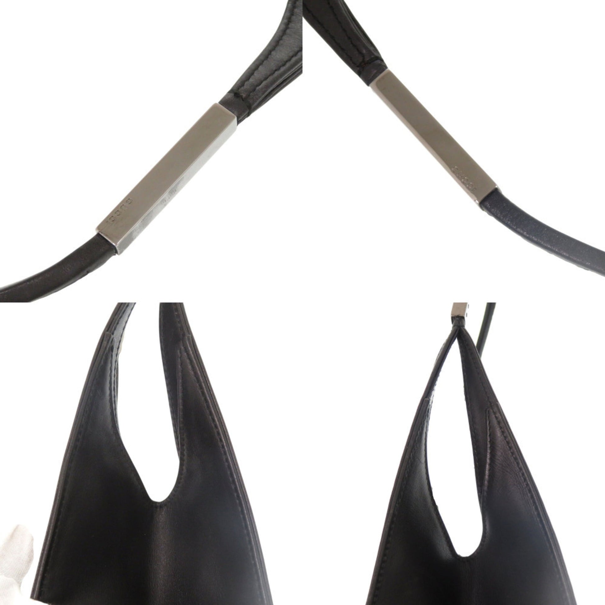 Gucci Black Leather Shoulder Bag