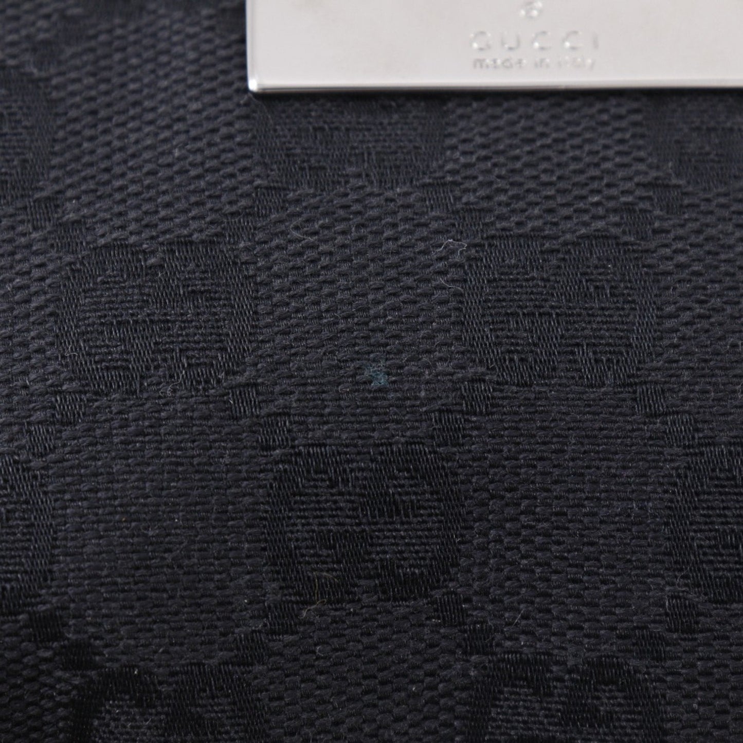 Gucci Black Gg Canvas Handbag