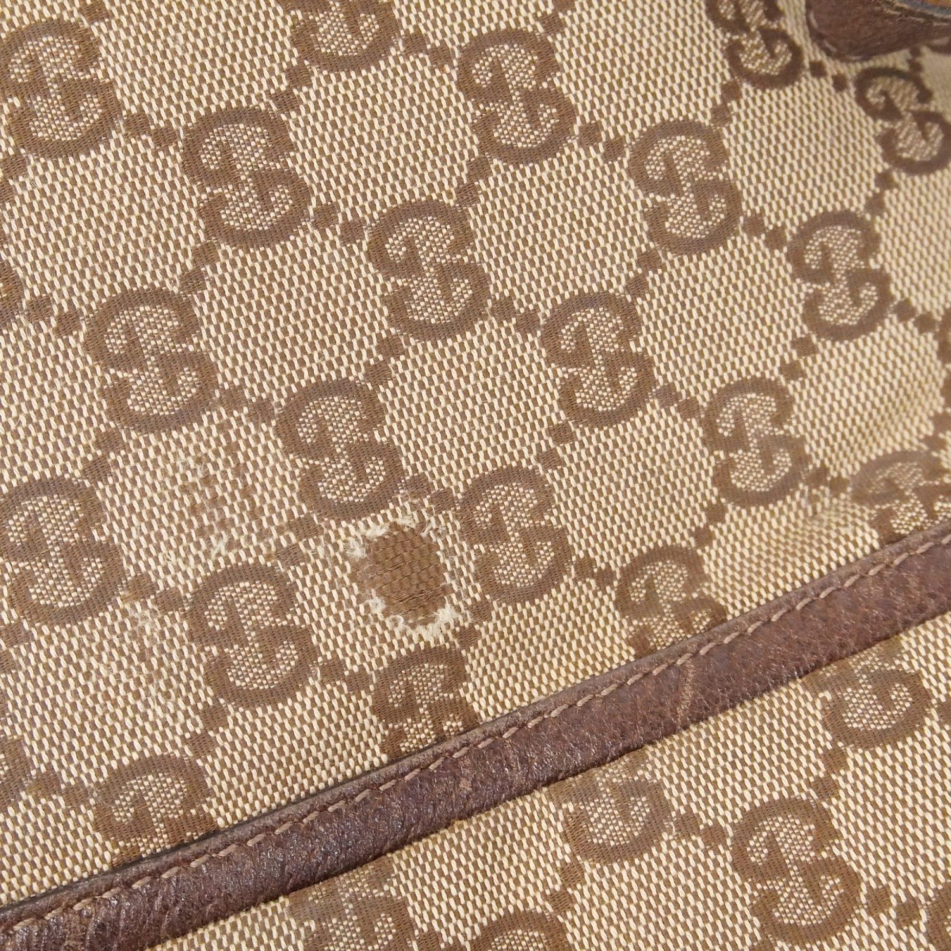 Gucci Brown Canvas Handbag