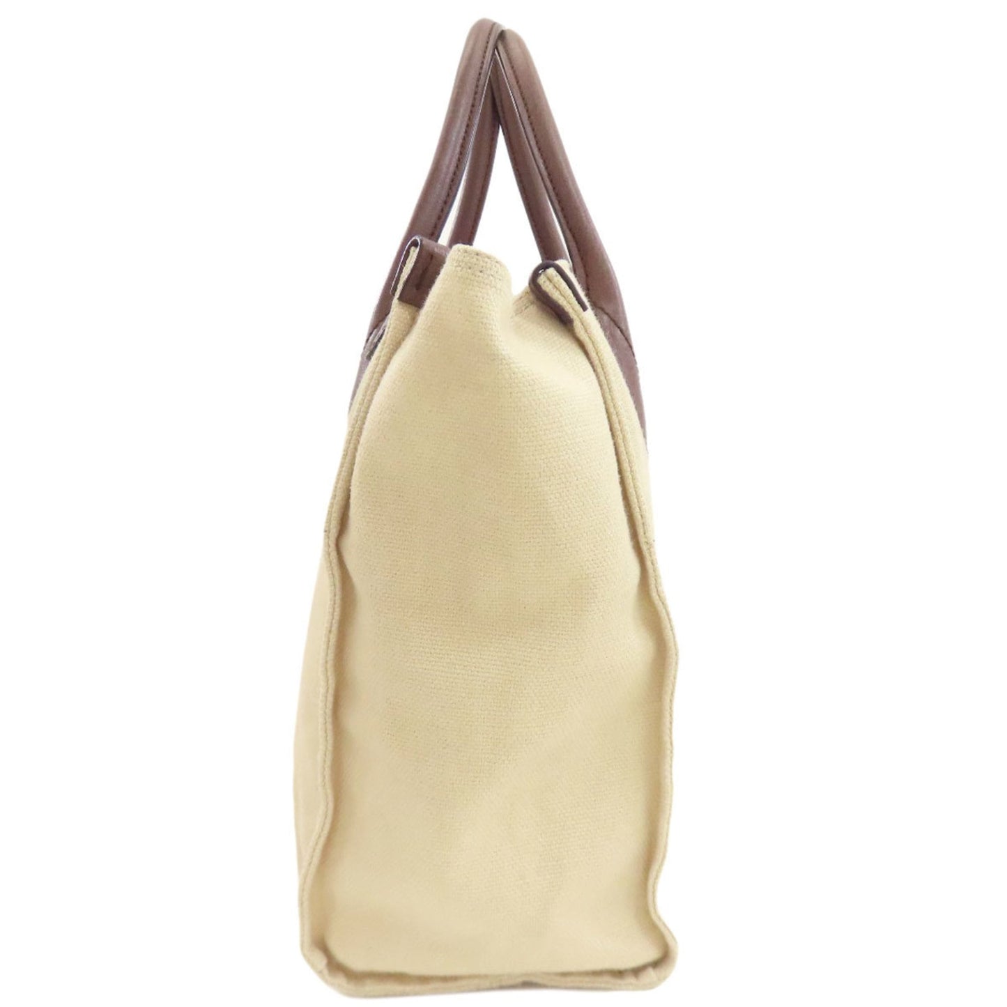 Gucci Beige Brown Canvas Handbag