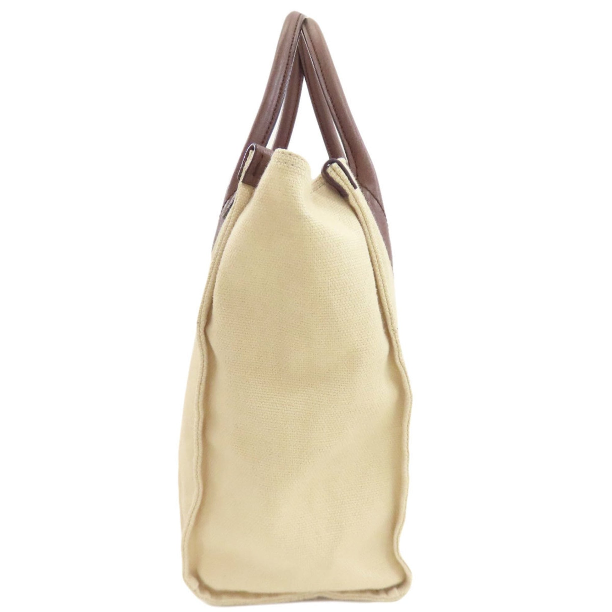 Gucci Beige Brown Canvas Handbag