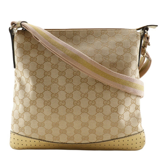 Gucci Gg Canvas Beige Gg Canvas Shoulder Bag