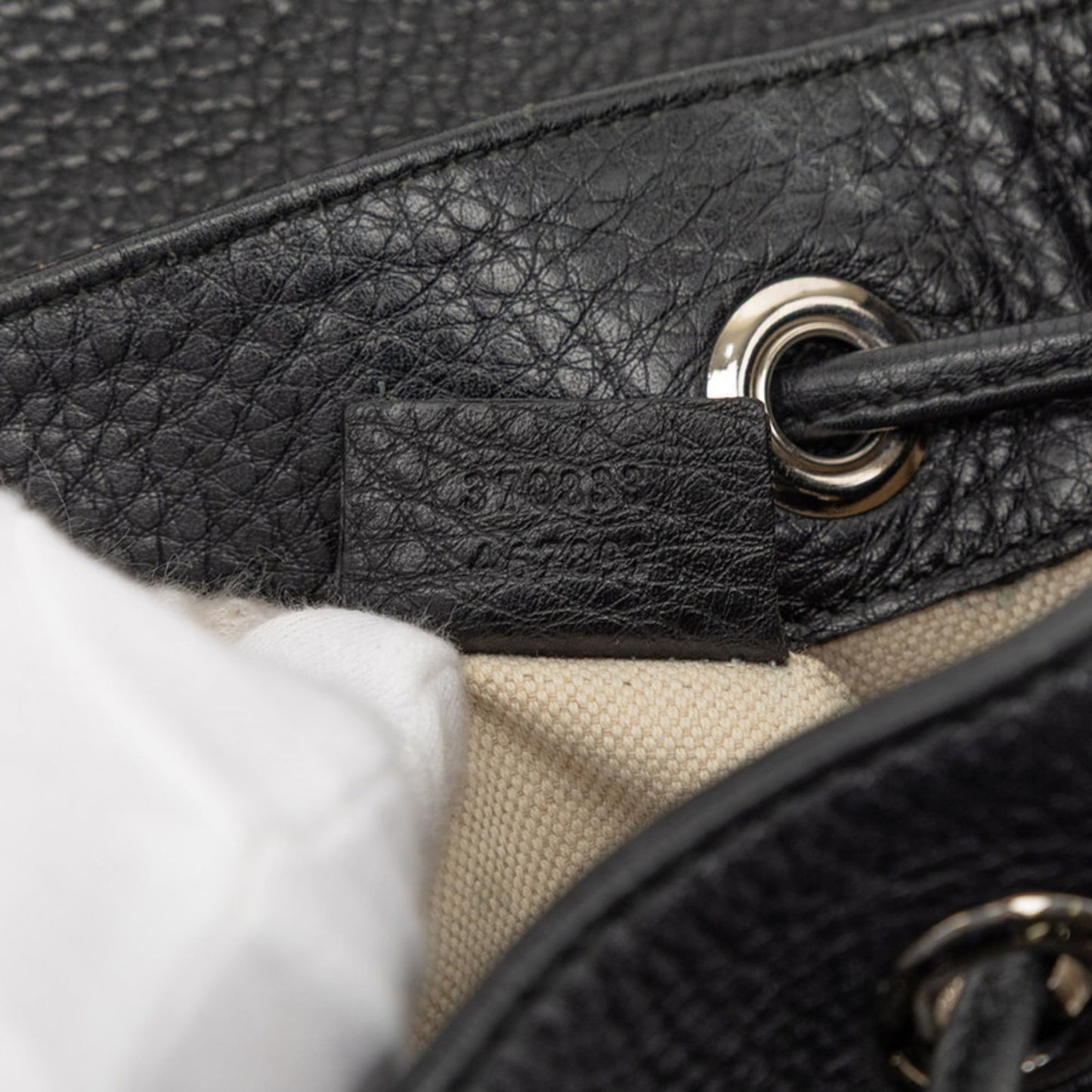 Gucci Black Leather Backpack
