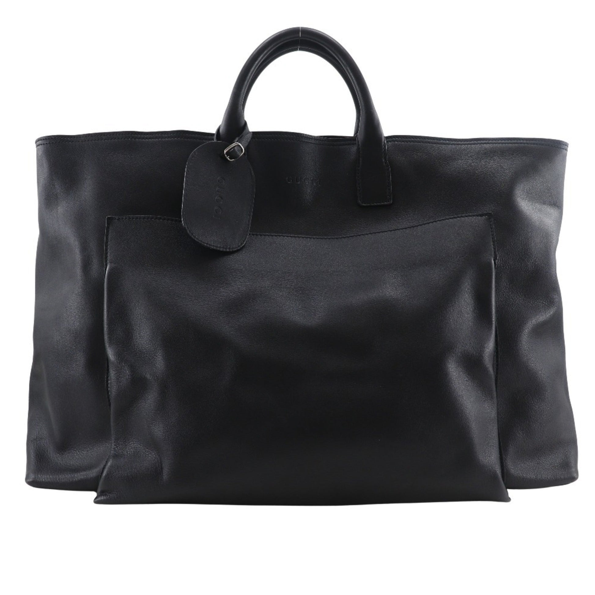Gucci Black Leather Boston Bag