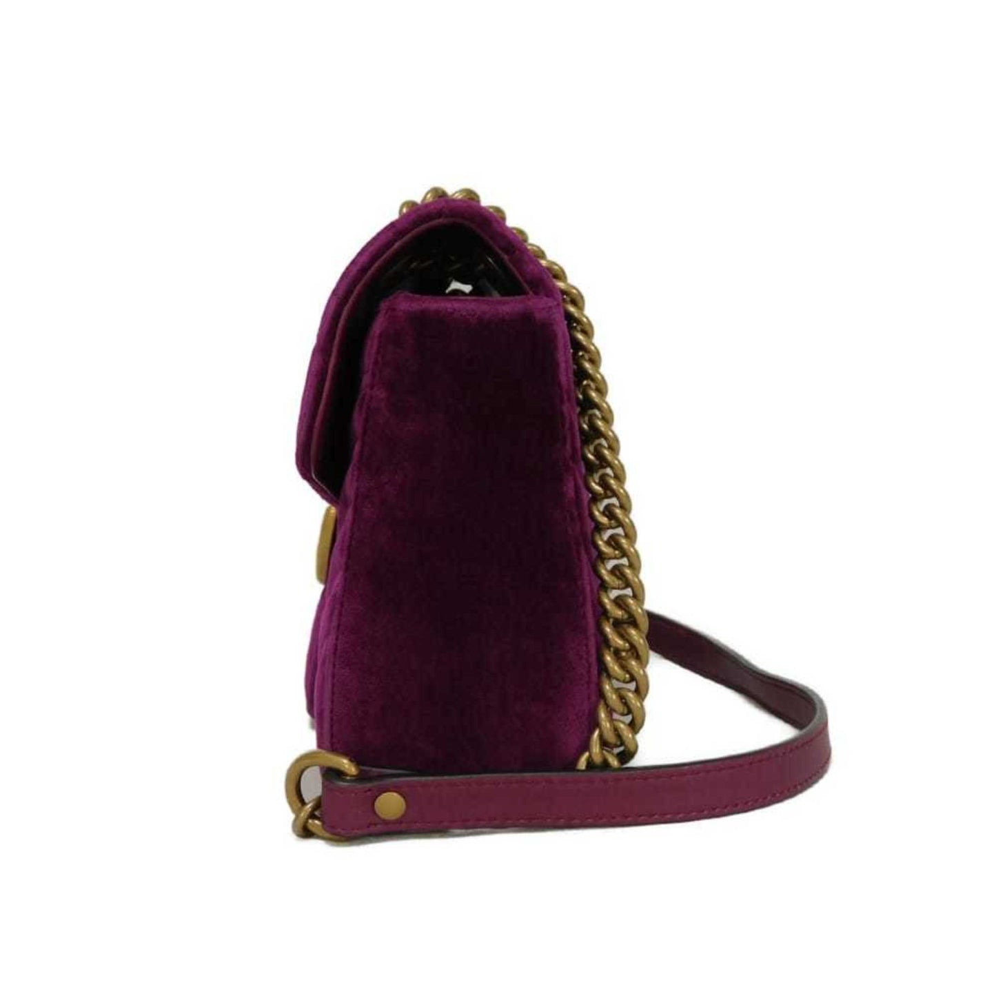 Gucci Purple Velvet Shoulder Bag