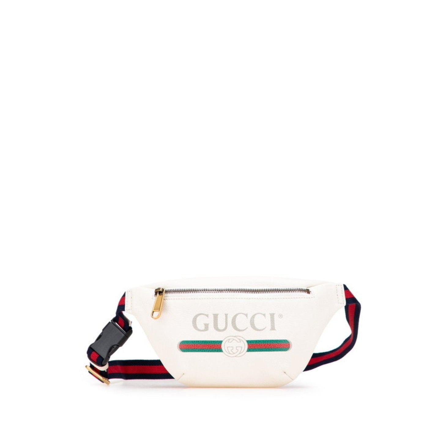 Gucci Multi-Color White Leather Fanny Pack