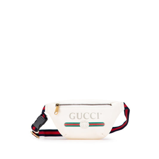 Gucci Multi-Color White Leather Fanny Pack