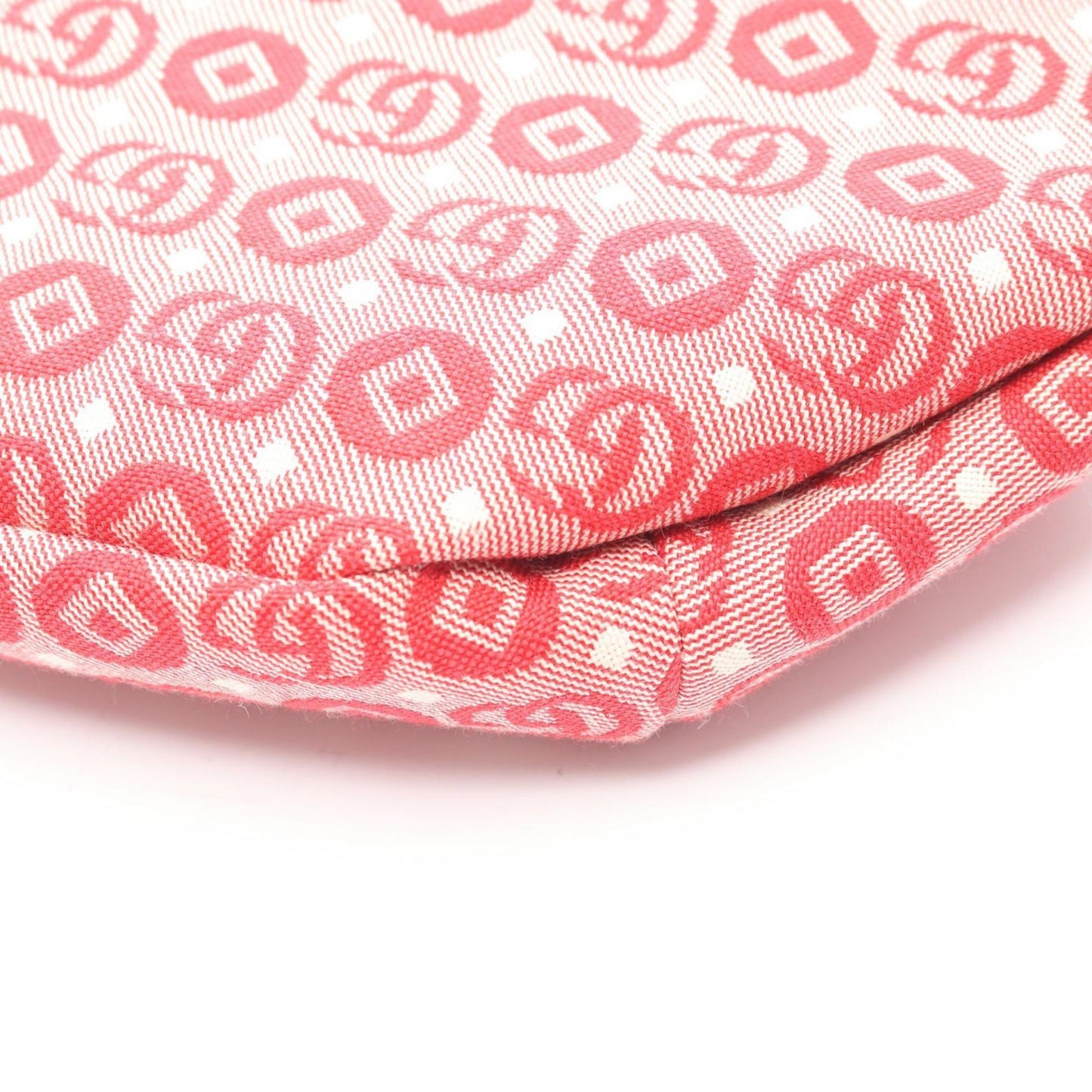 Gucci Red Color White Canvas Leather Fanny Pack