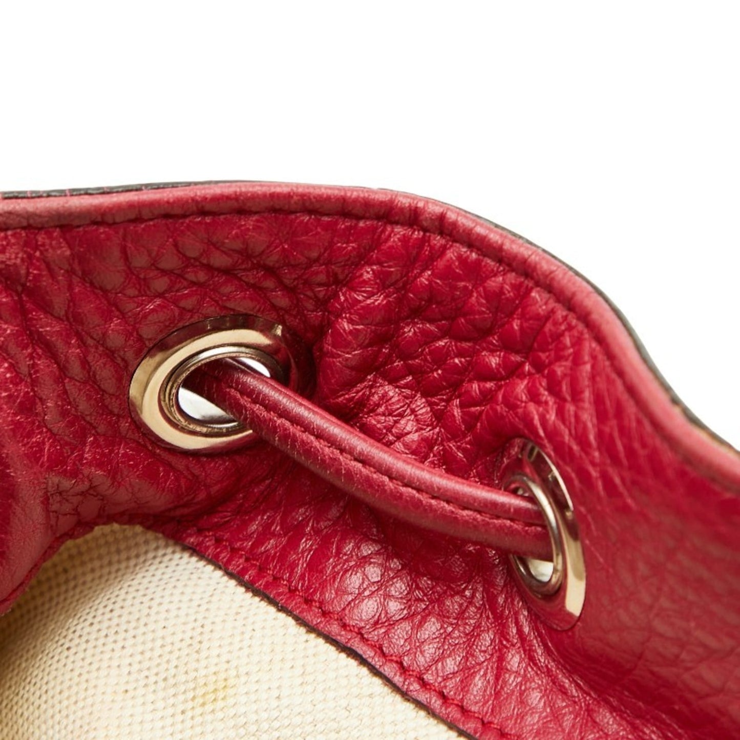 Gucci Red Color Leather Backpack