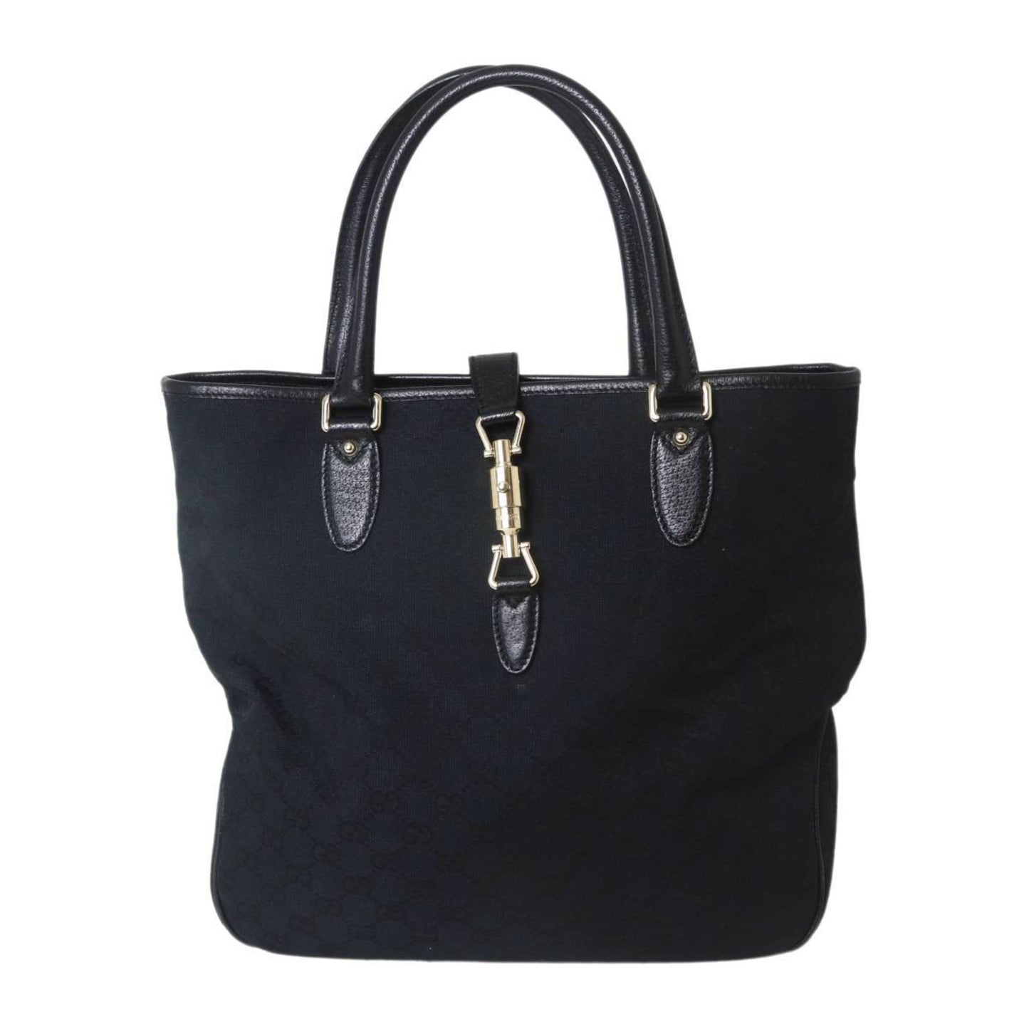 Gucci Black Leather Tote Bag