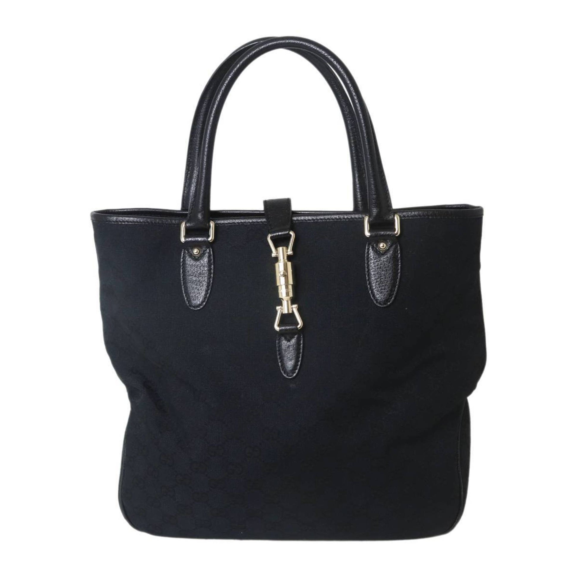 Gucci Black Leather Tote Bag