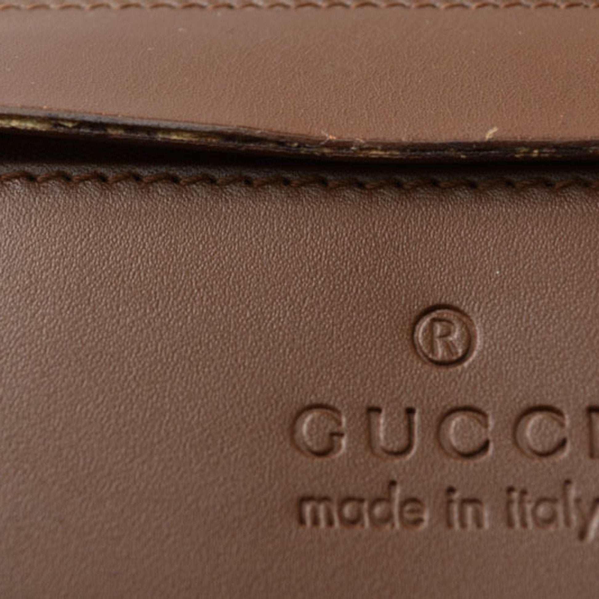 Gucci Brown Gg Beige Gg Canvas Tote Bag