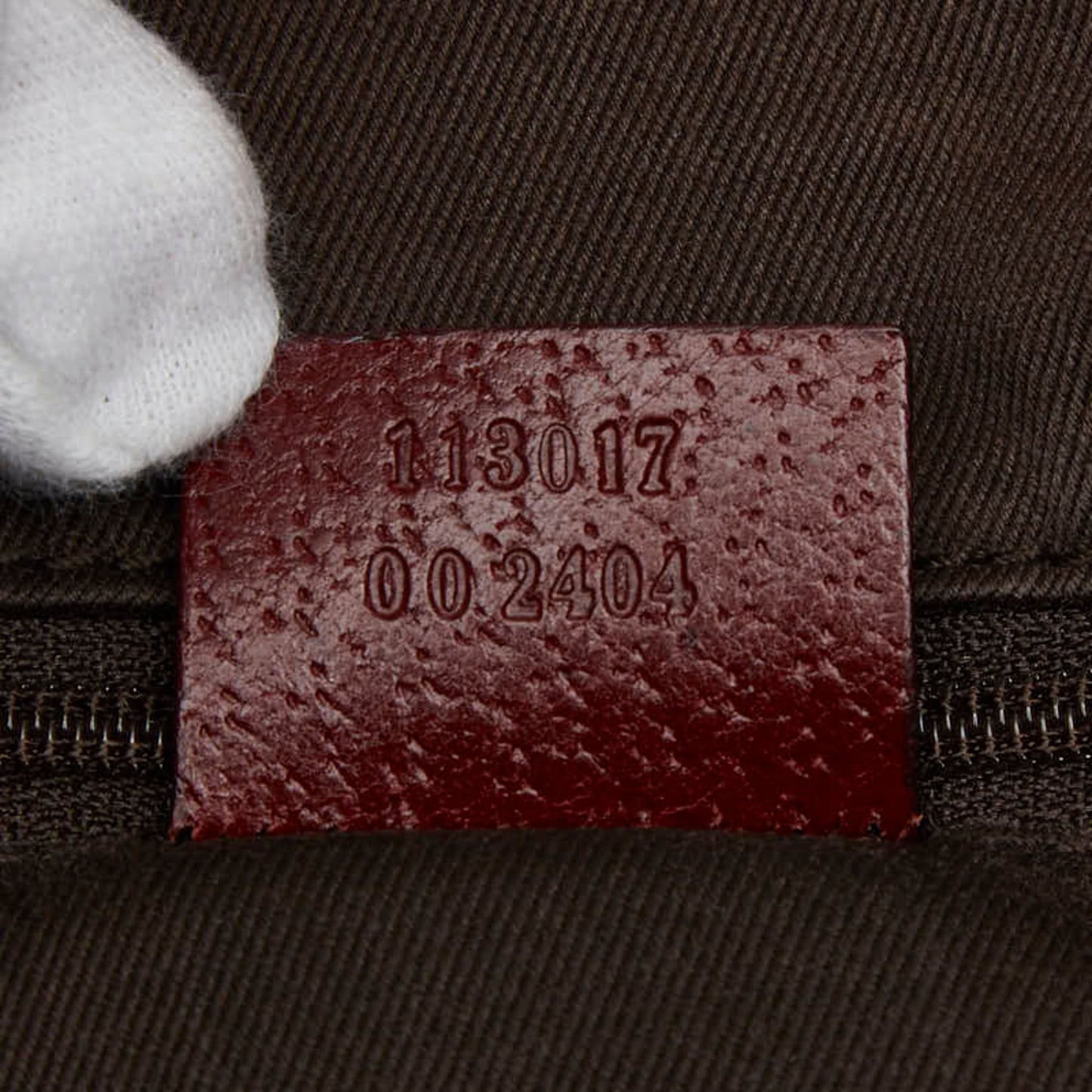 Gucci Beige Bordeaux Canvas Leather Handbag Tote Bag