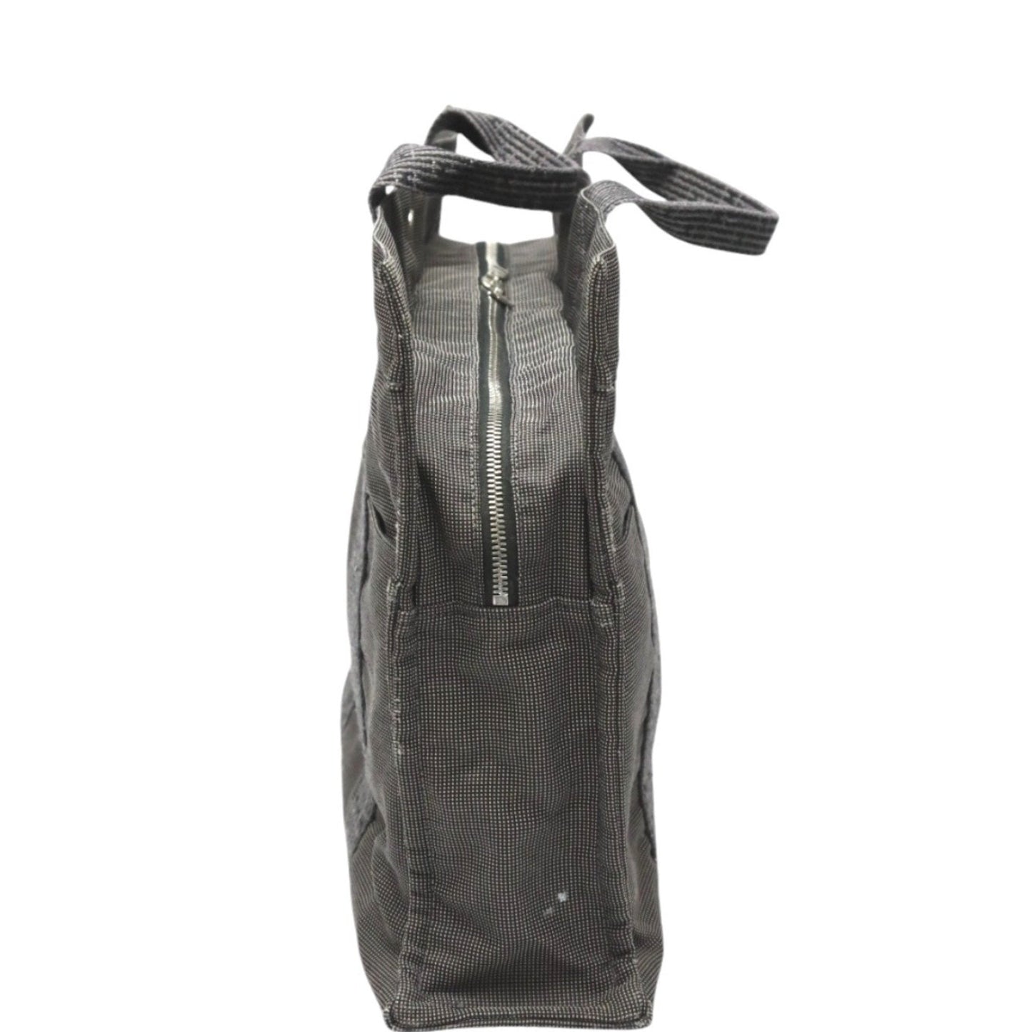 Hermes Her Line Tote Bag Canvas Gray Tote Bag 25