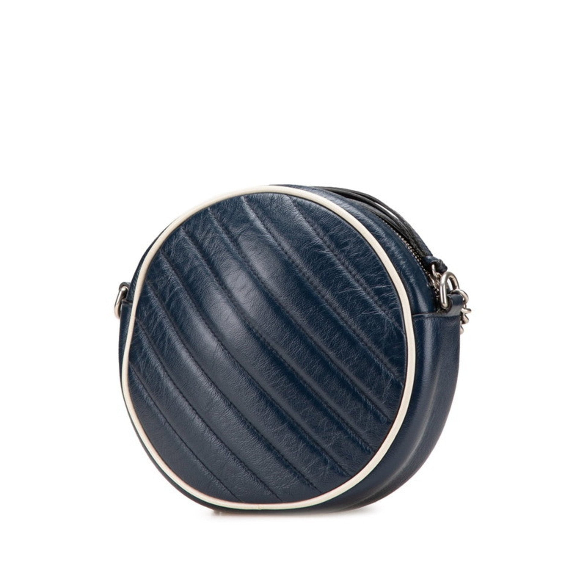 Gucci Navy Leather Shoulder Bag