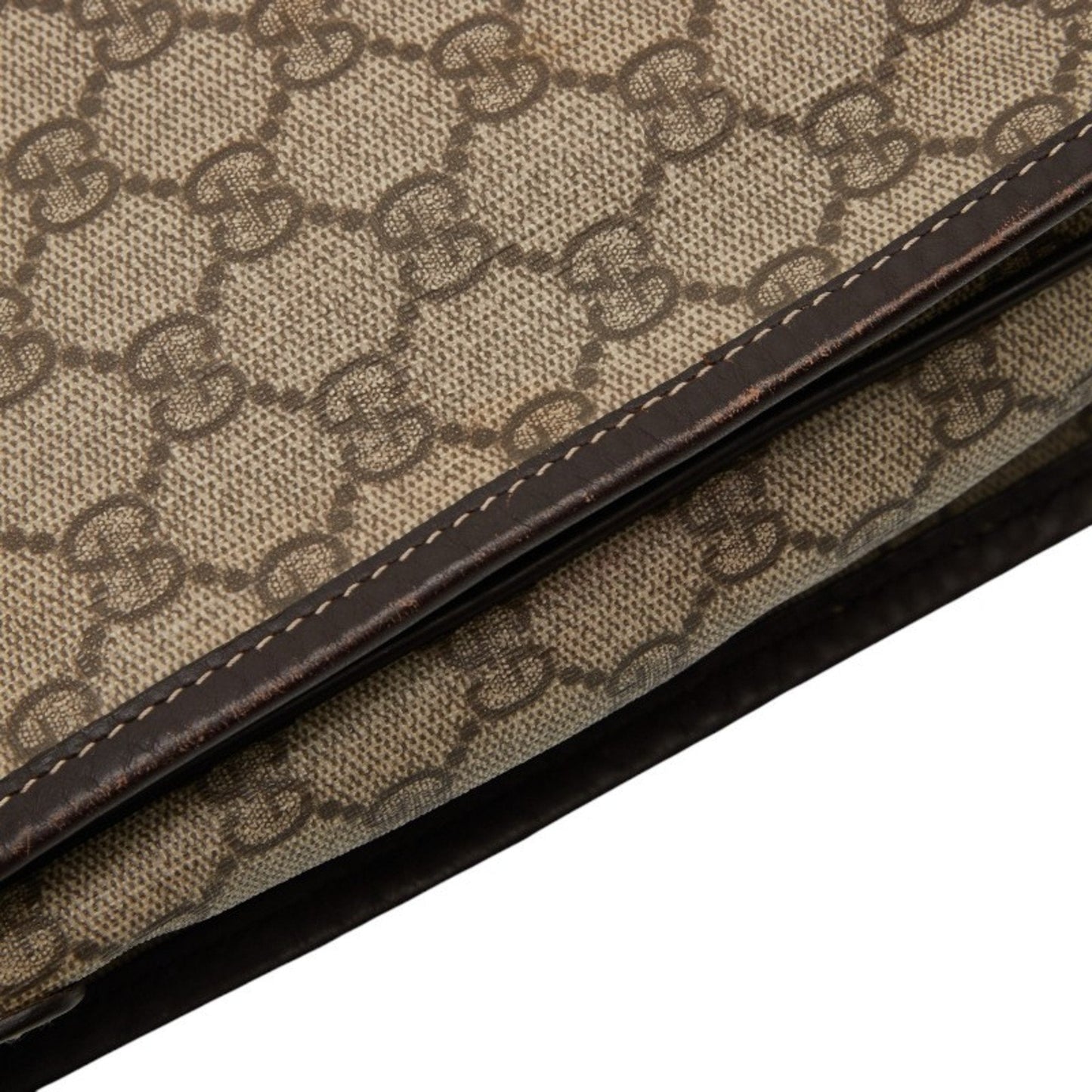 Gucci Beige Multi-Color Pvc Leather Shoulder Bag