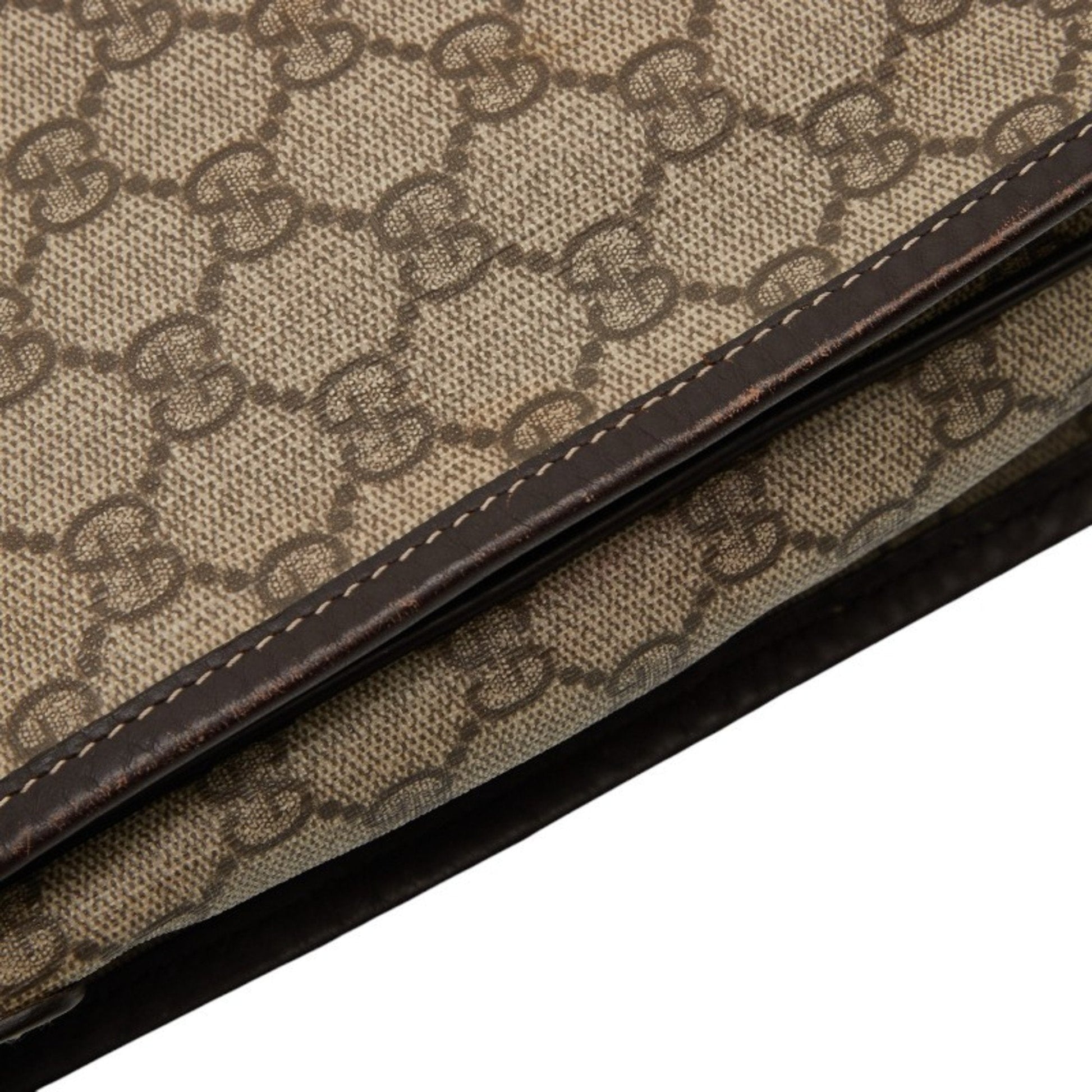 Gucci Beige Multi-Color Pvc Leather Shoulder Bag
