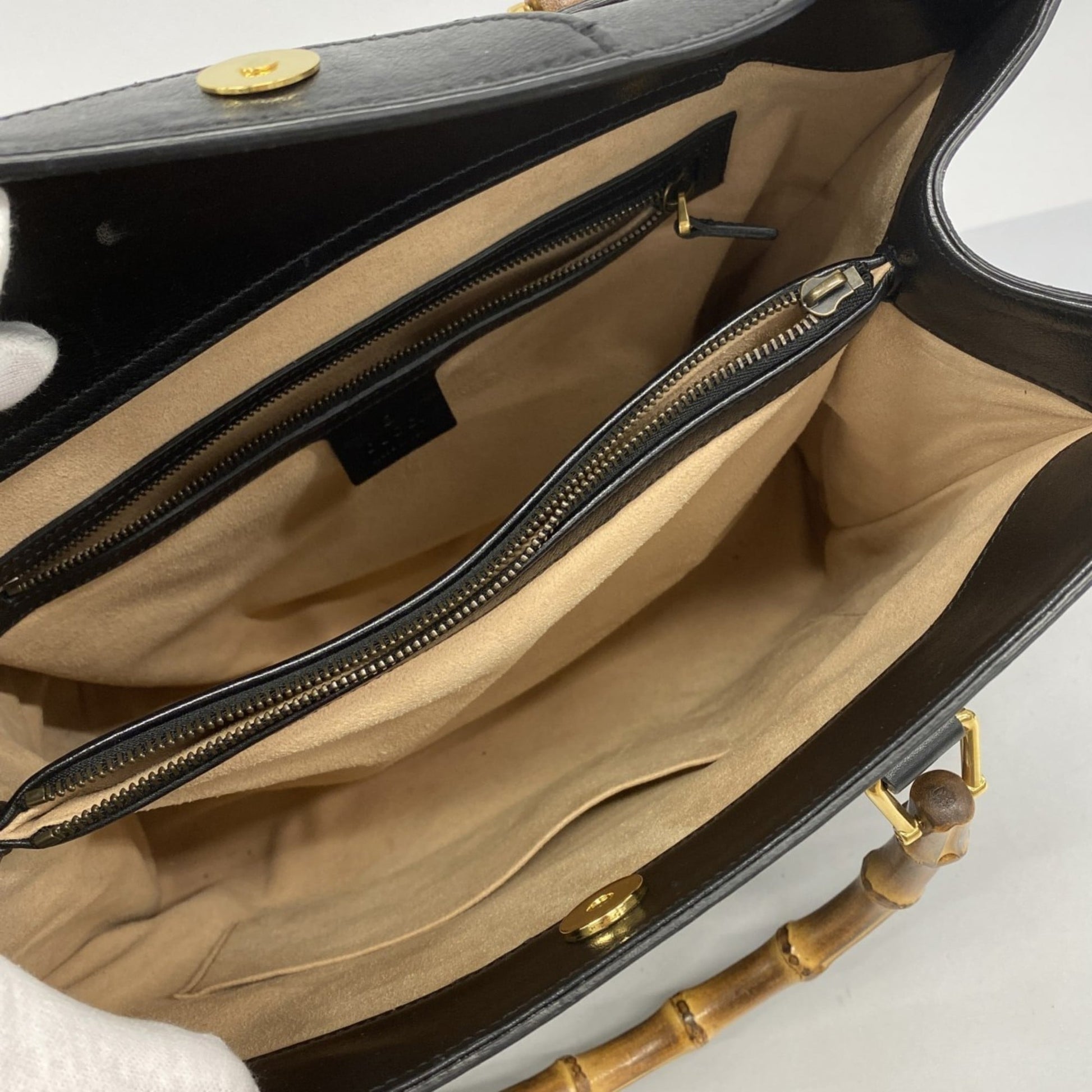 Gucci Black Leather Handbag