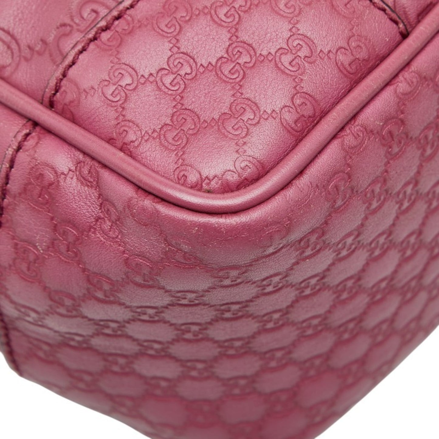 Gucci Purple Leather Handbag Shoulder Bag
