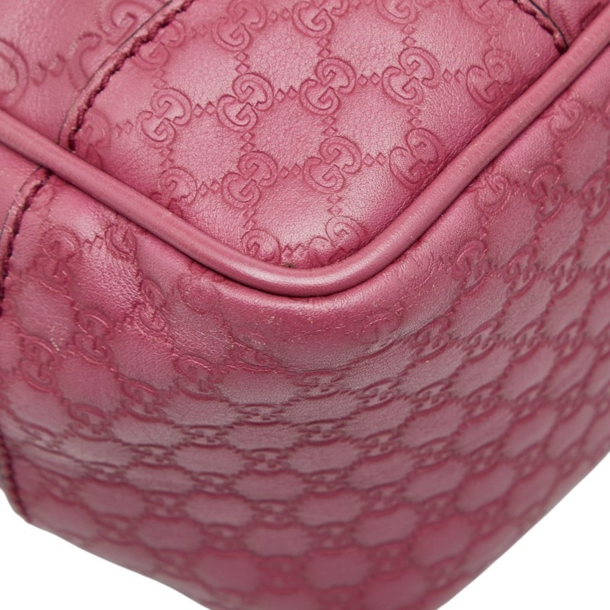 Gucci Purple Leather Handbag Shoulder Bag