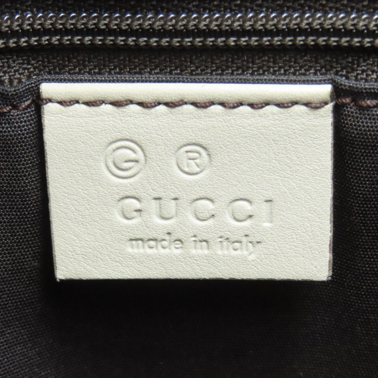 Gucci Brown White Pvc Handbag