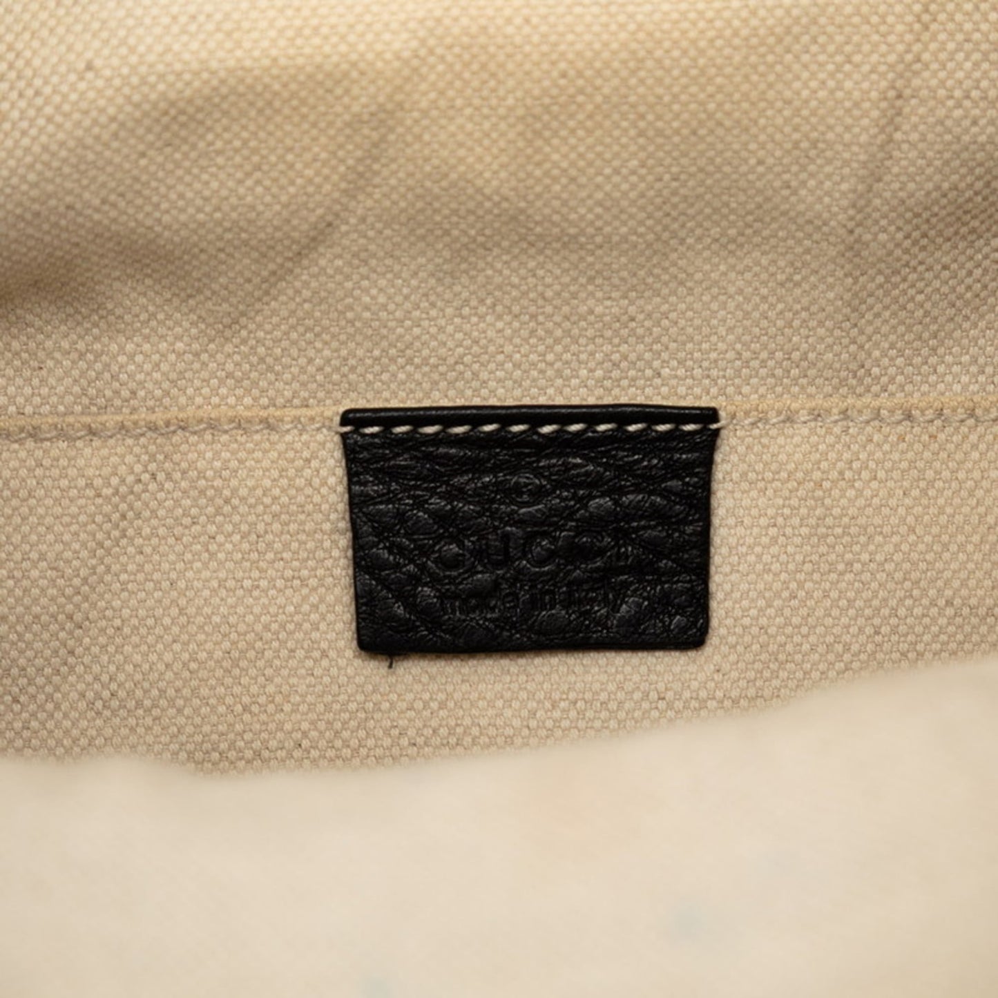 Gucci Black Leather Backpack