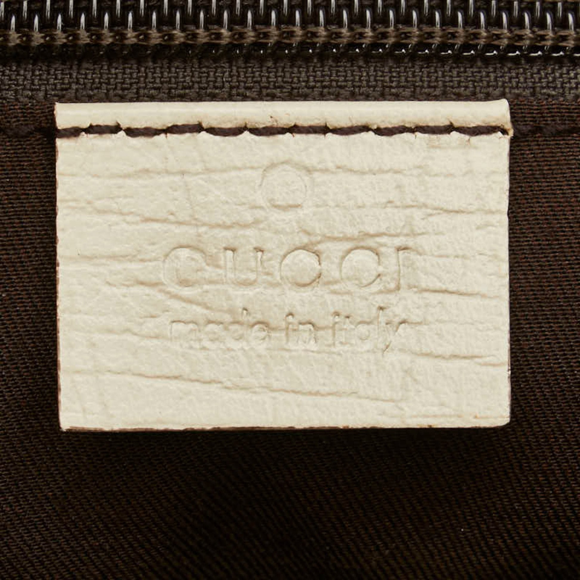 Gucci Beige Ivory Pvc Leather Handbag Tote Bag