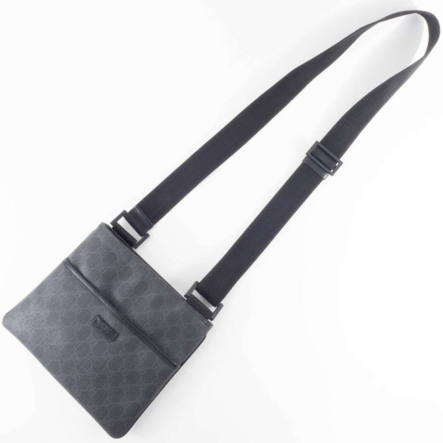 Gucci Gray Gg Supreme Leather Shoulder Bag