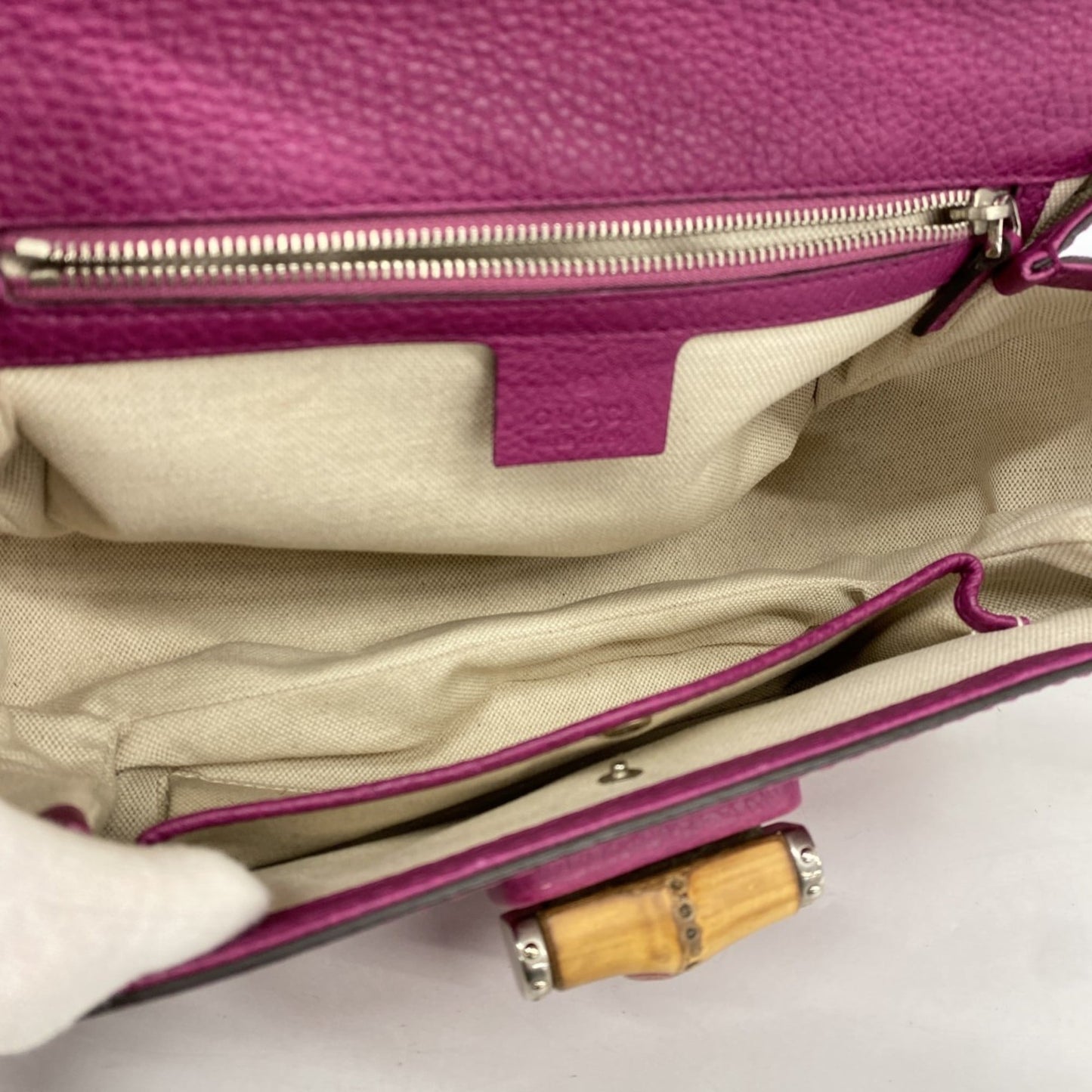 Gucci Purple Leather Handbag