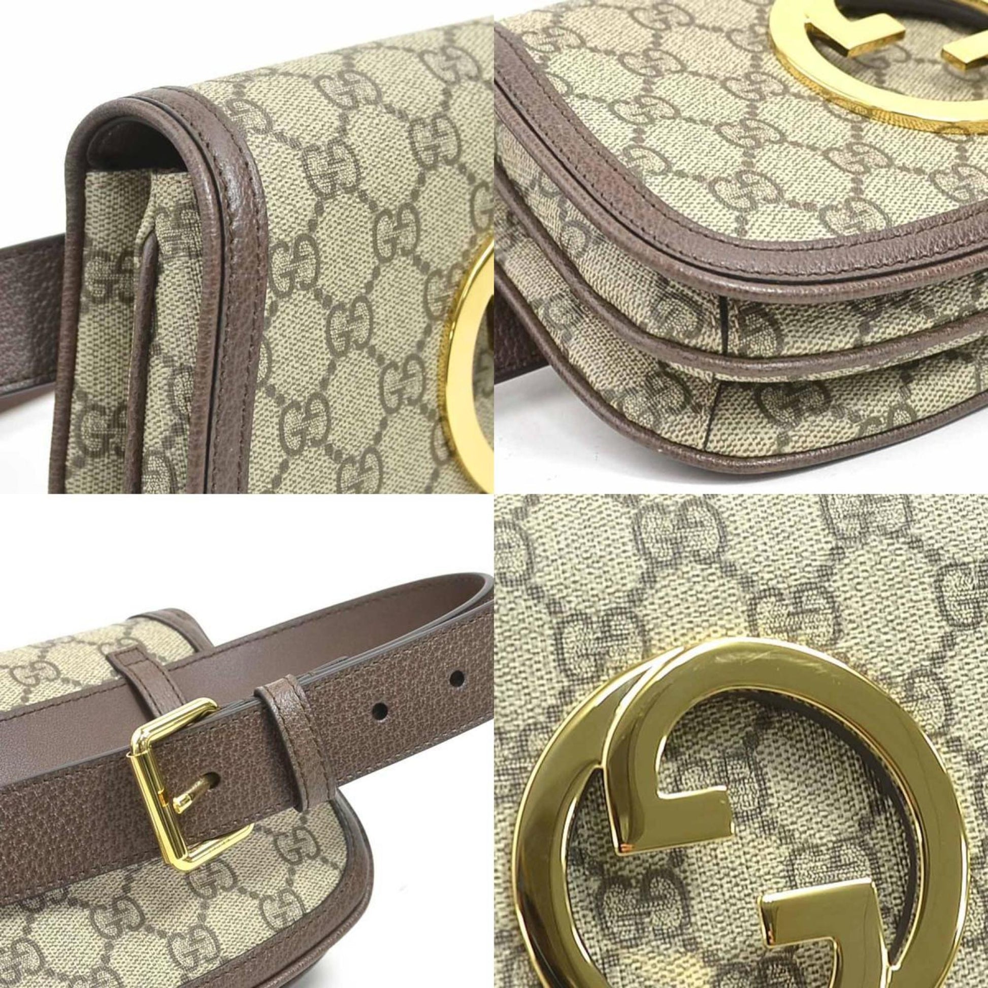 Gucci Brown Gg Supreme Fanny Pack Sling Bag