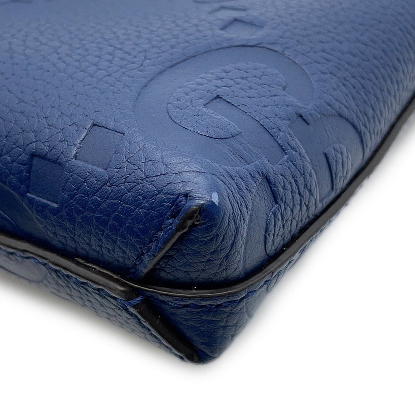 Gucci Navy Leather Clutch Bag Messenger Bag Shoulder Bag