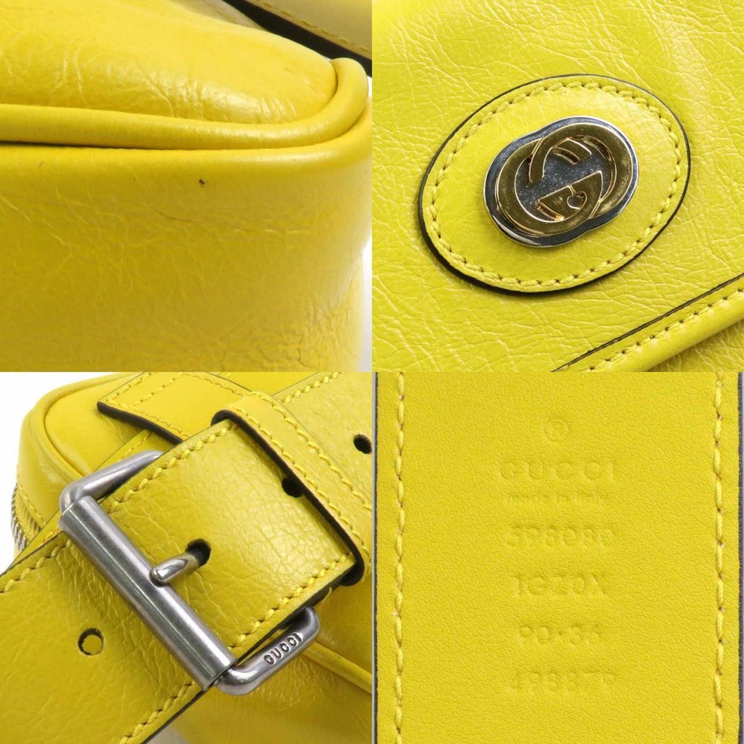 Gucci Yellow Leather Fanny Pack