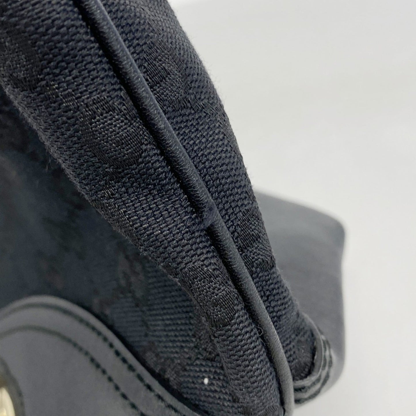 Gucci Black Canvas Tote Bag