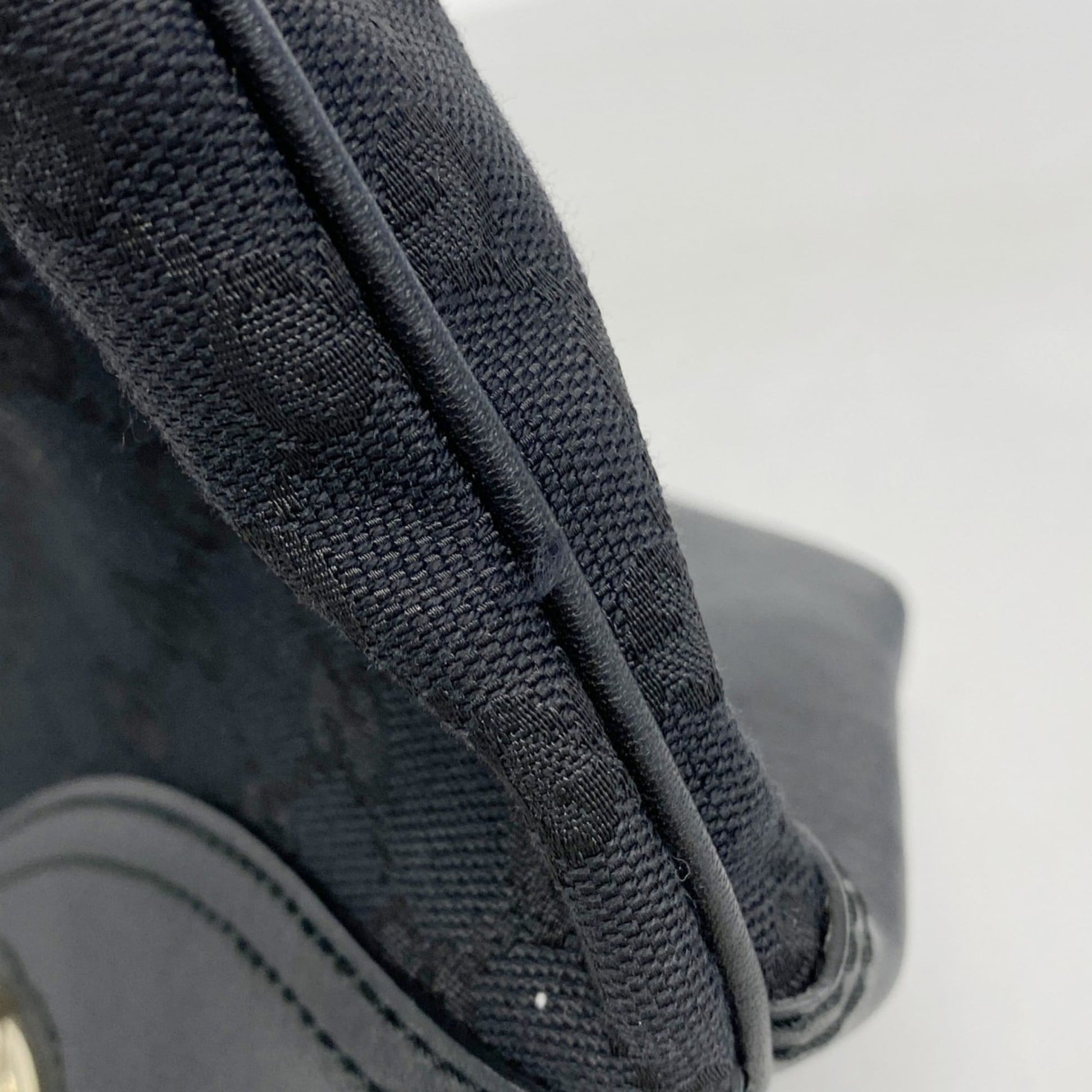 Gucci Black Canvas Tote Bag