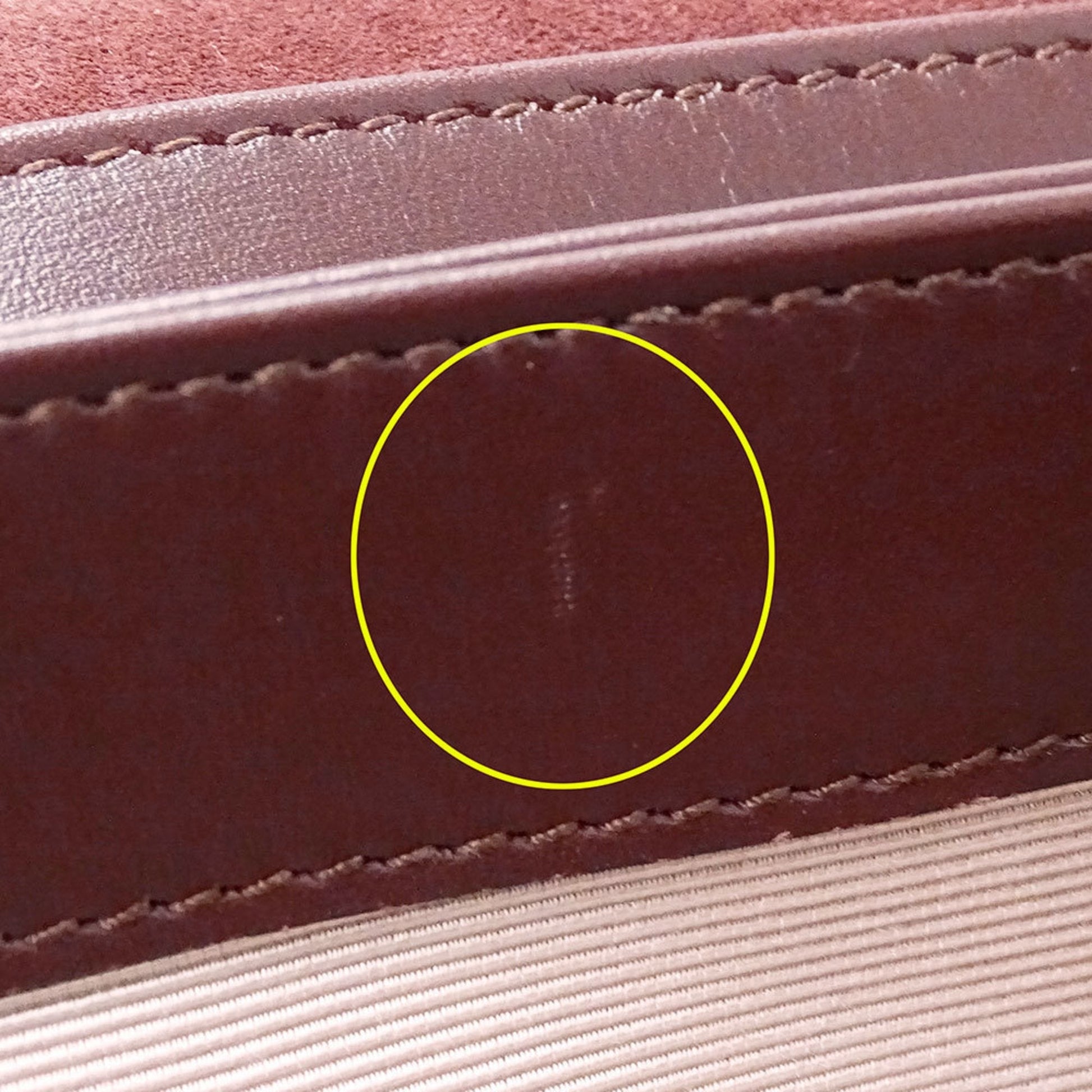 Gucci Bordeaux Suede Shoulder Bag