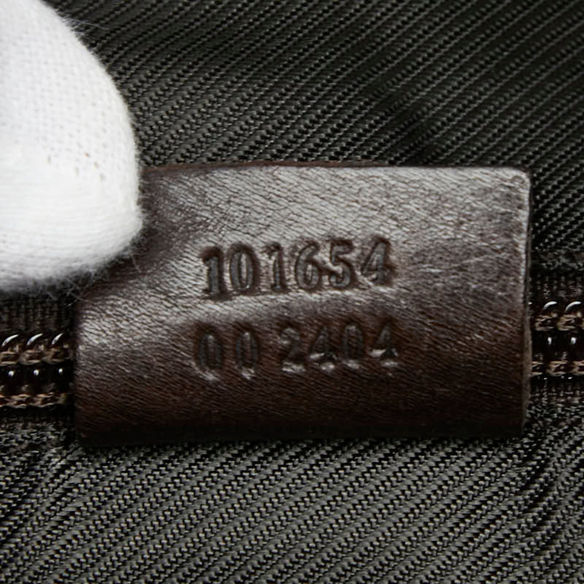 Gucci Brown Canvas Leather Shoulder Bag