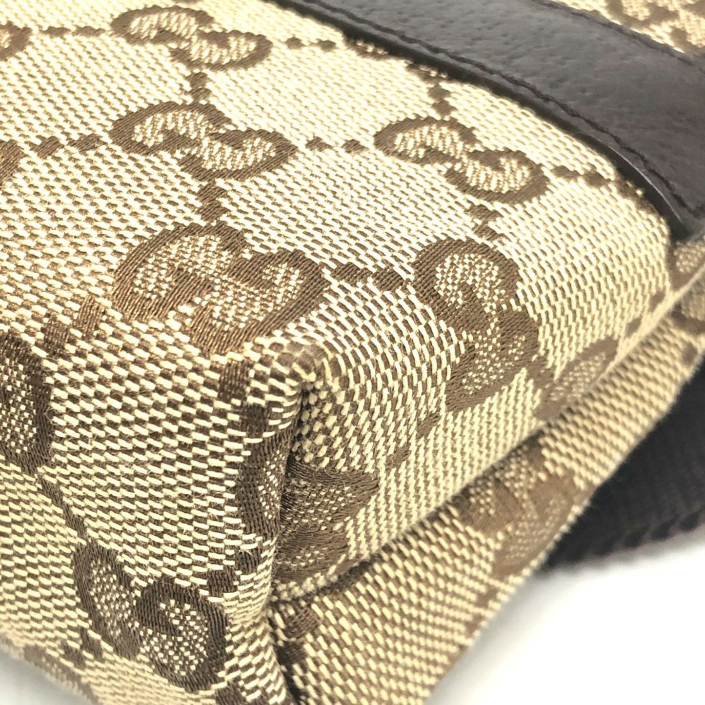 Gucci Beige Brown Gg Canvas Fanny Pack
