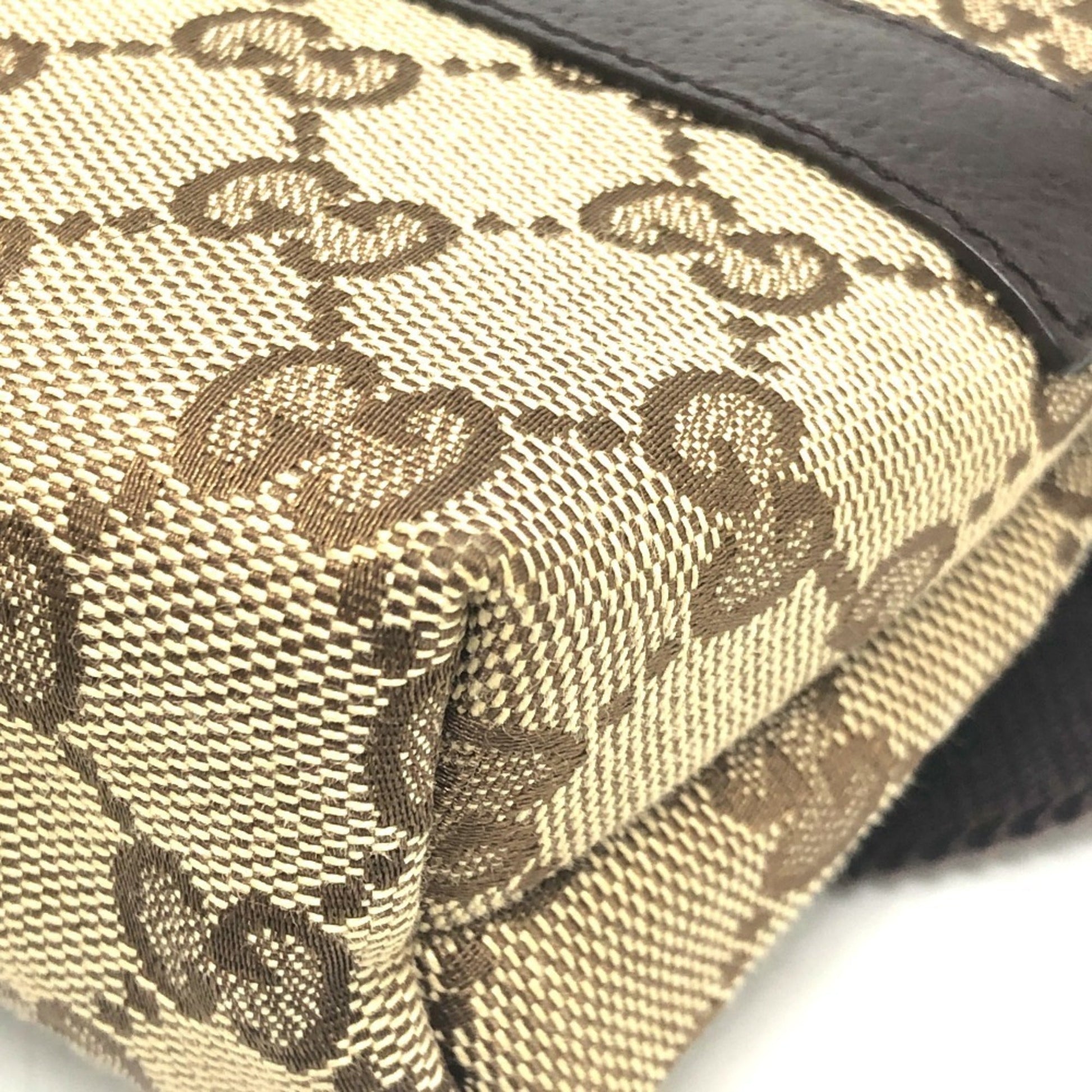 Gucci Beige Brown Gg Canvas Fanny Pack