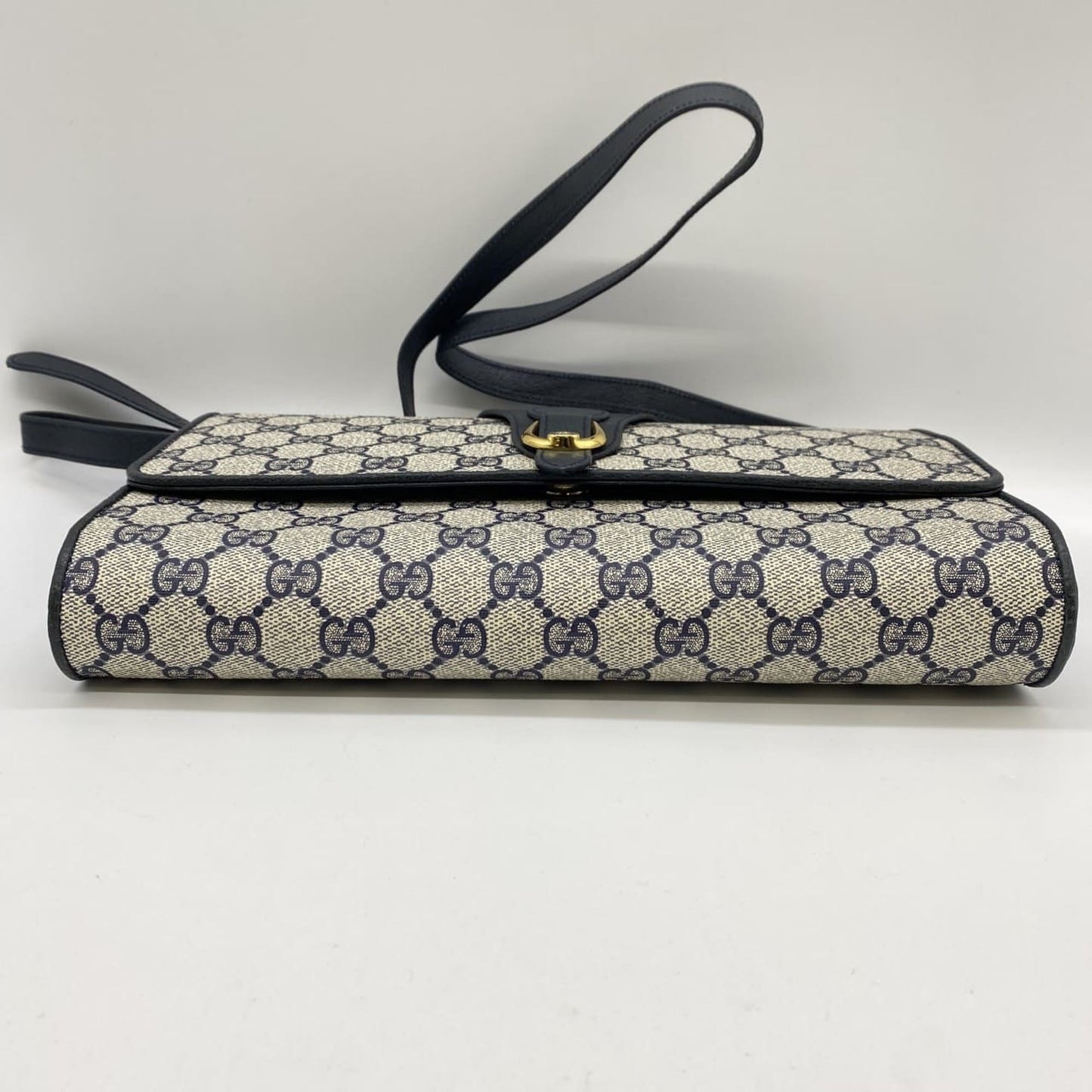Gucci Navy Gg Supreme Shoulder Bag