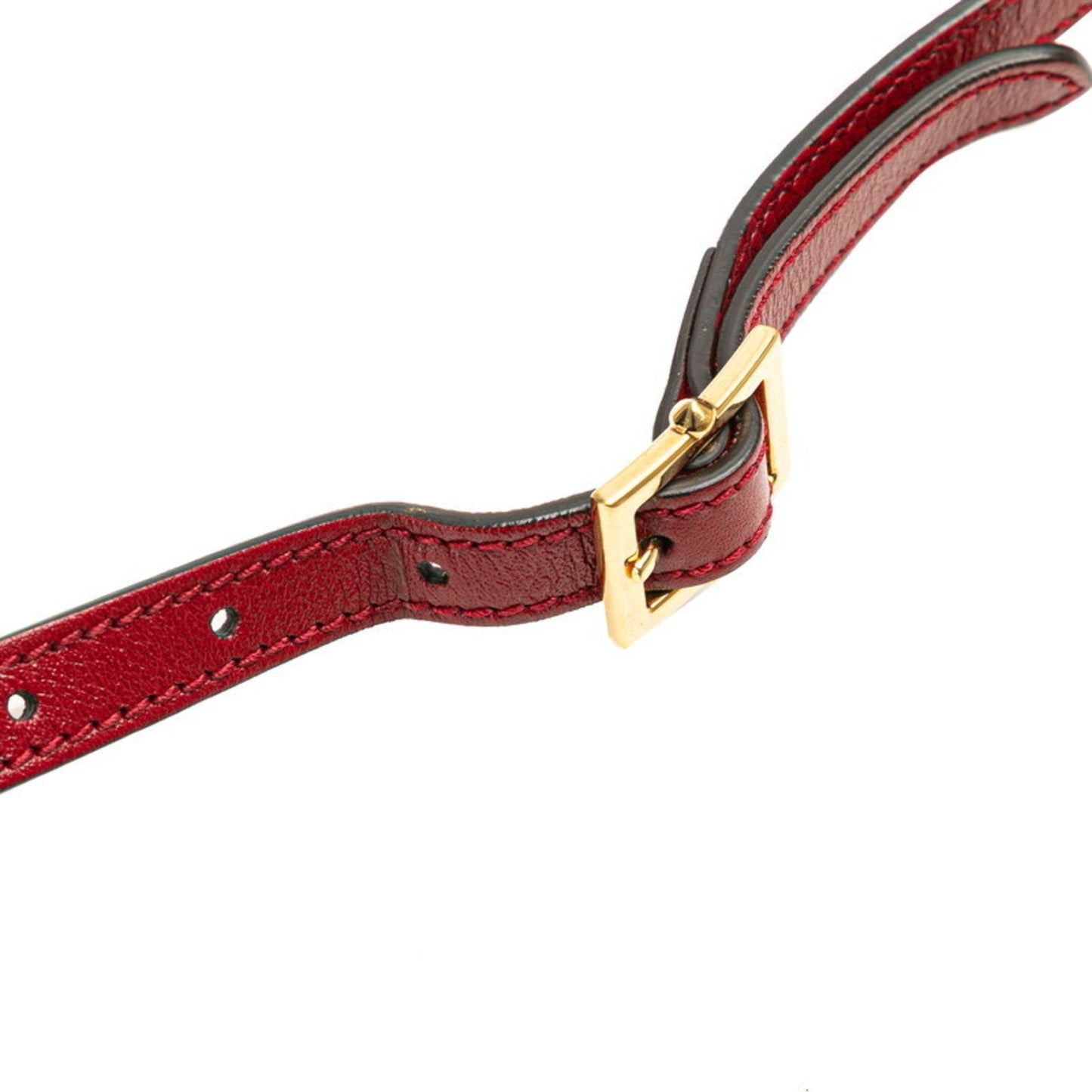 Gucci Blue Red Color Suede Leather Shoulder Bag