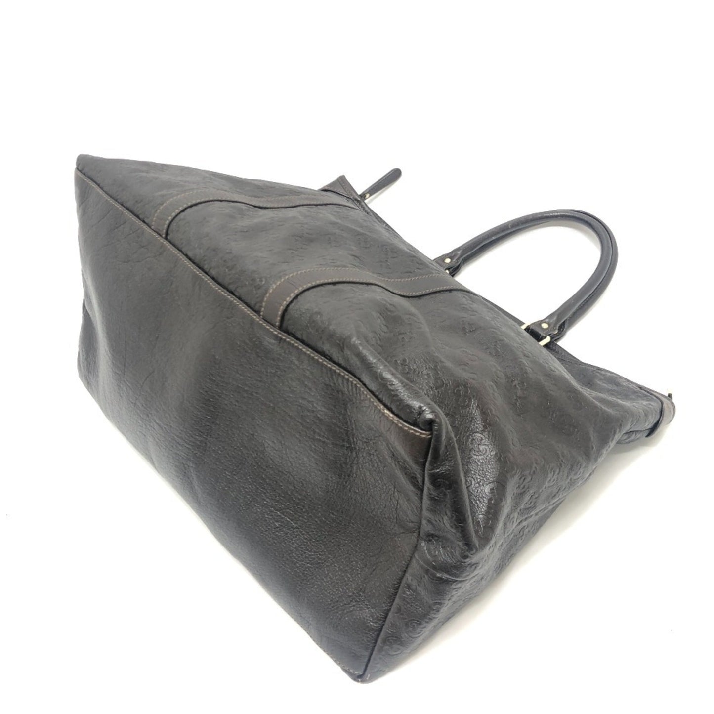 Gucci Brown Leather Handbag Tote Bag