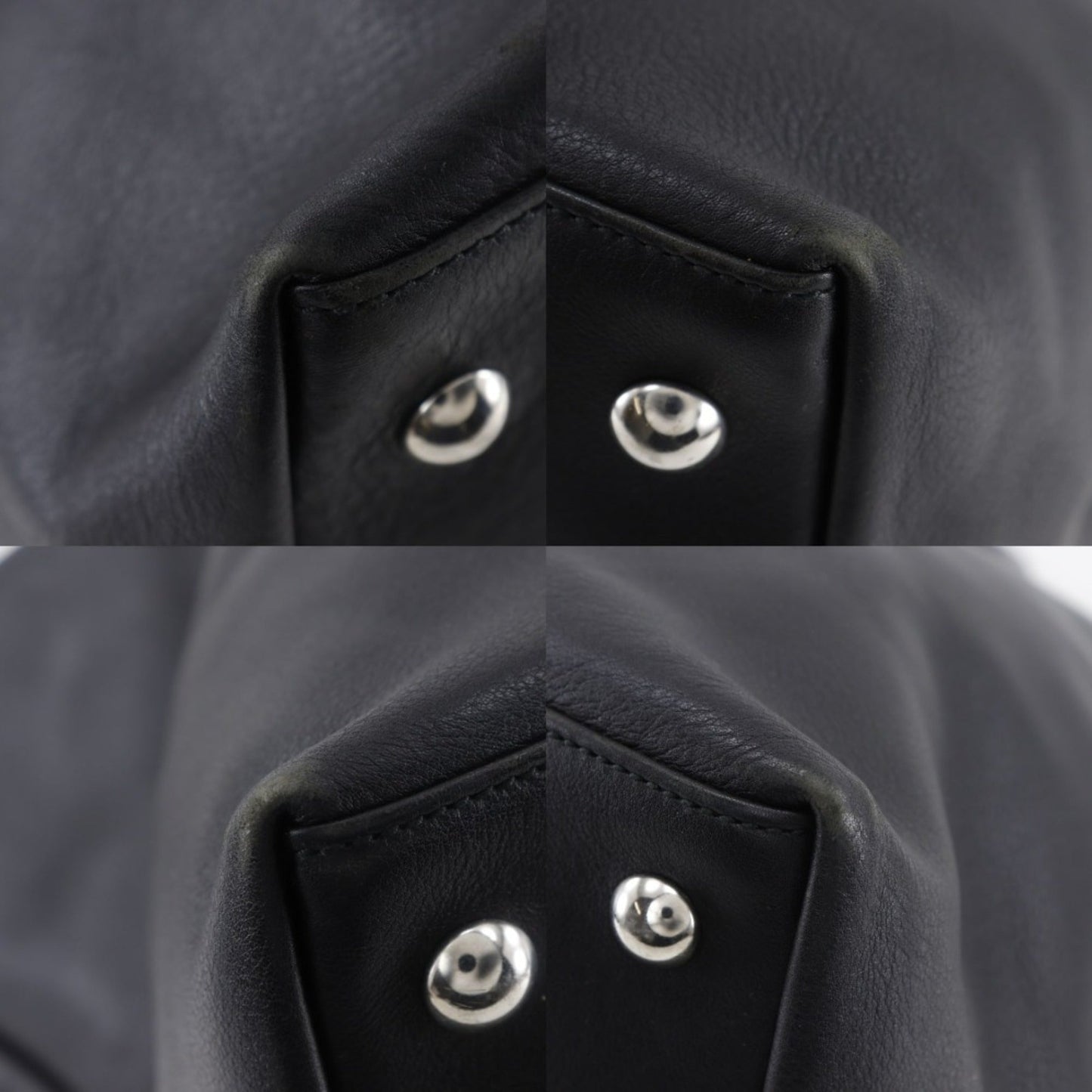 Gucci Black Leather Boston Bag