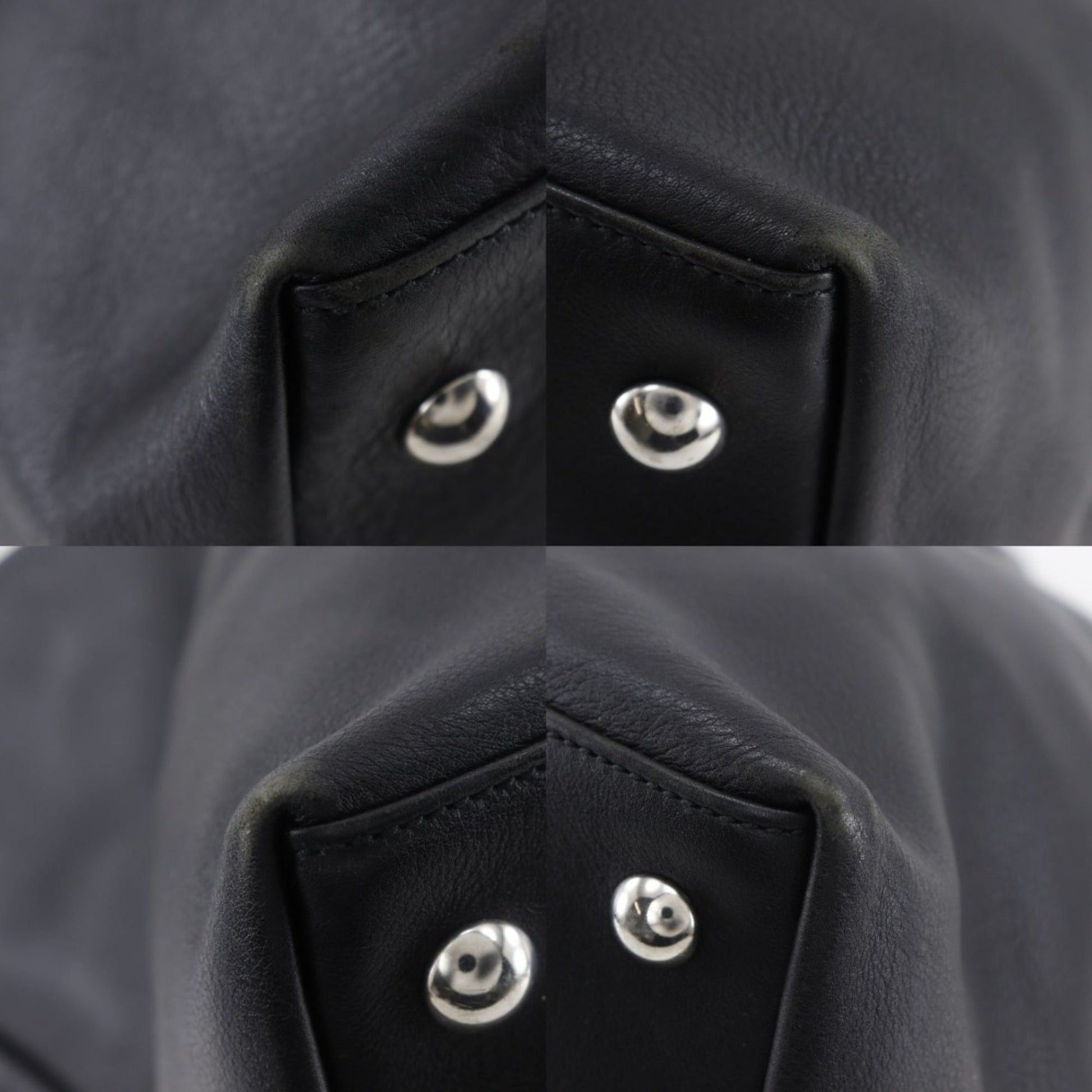 Gucci Black Leather Boston Bag