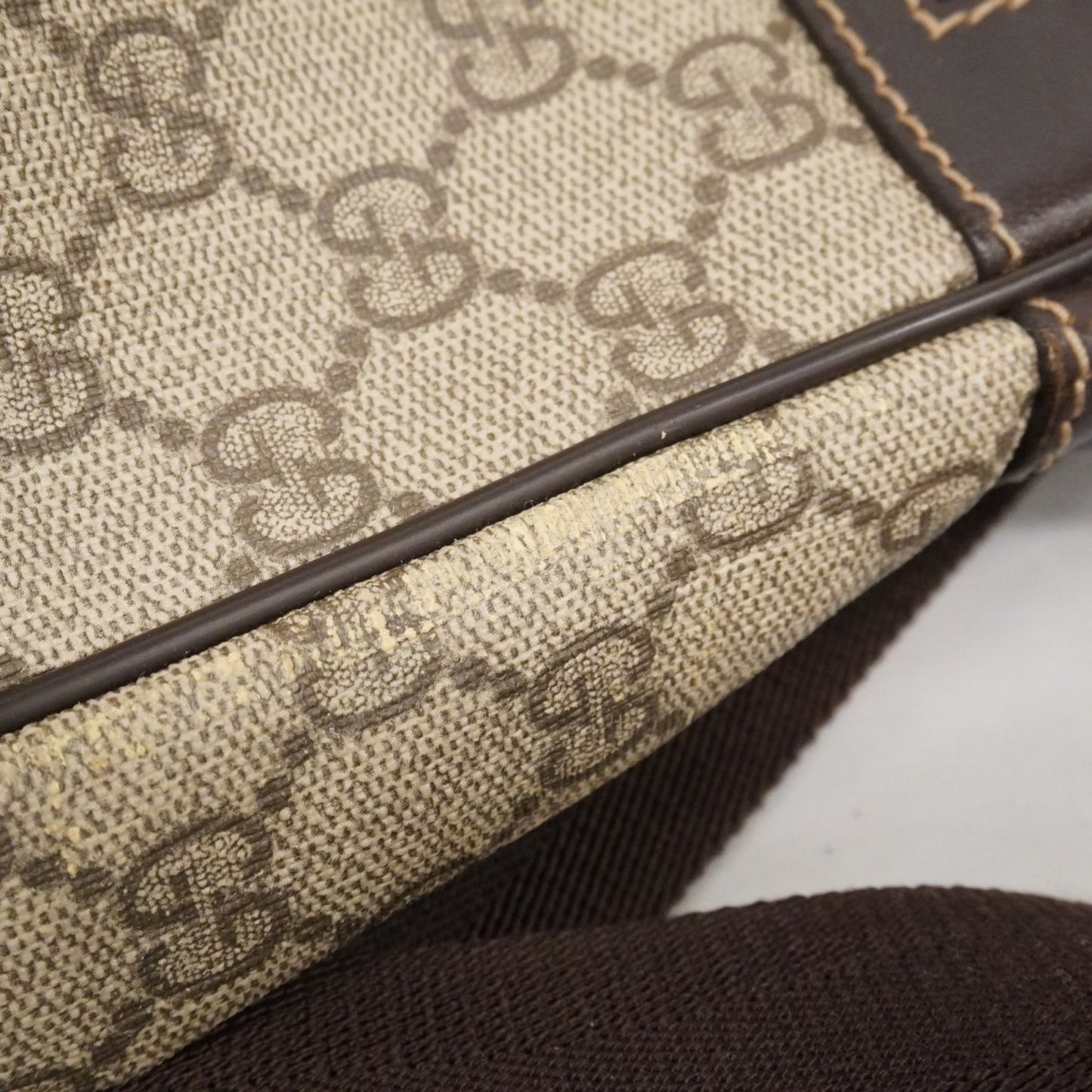 Gucci Brown Pvc Shoulder Bag