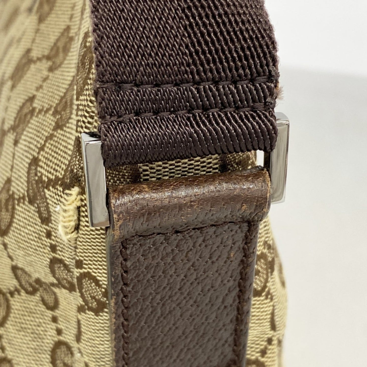 Gucci Brown Canvas Shoulder Bag