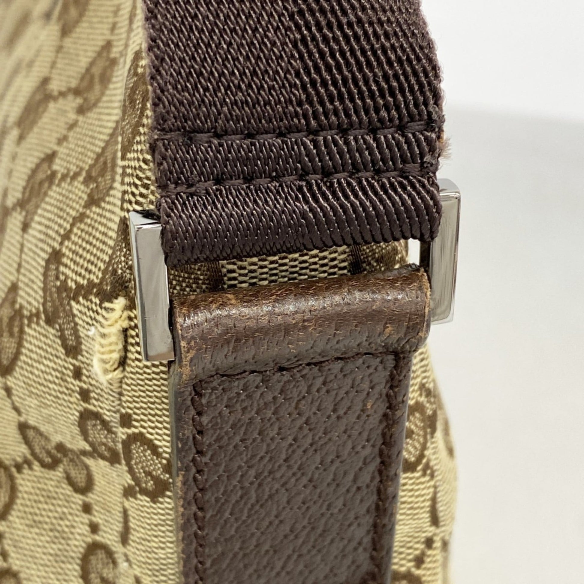 Gucci Brown Canvas Shoulder Bag