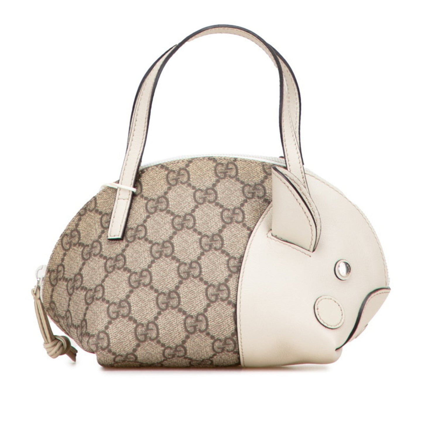 Gucci Beige Pvc Leather Handbag