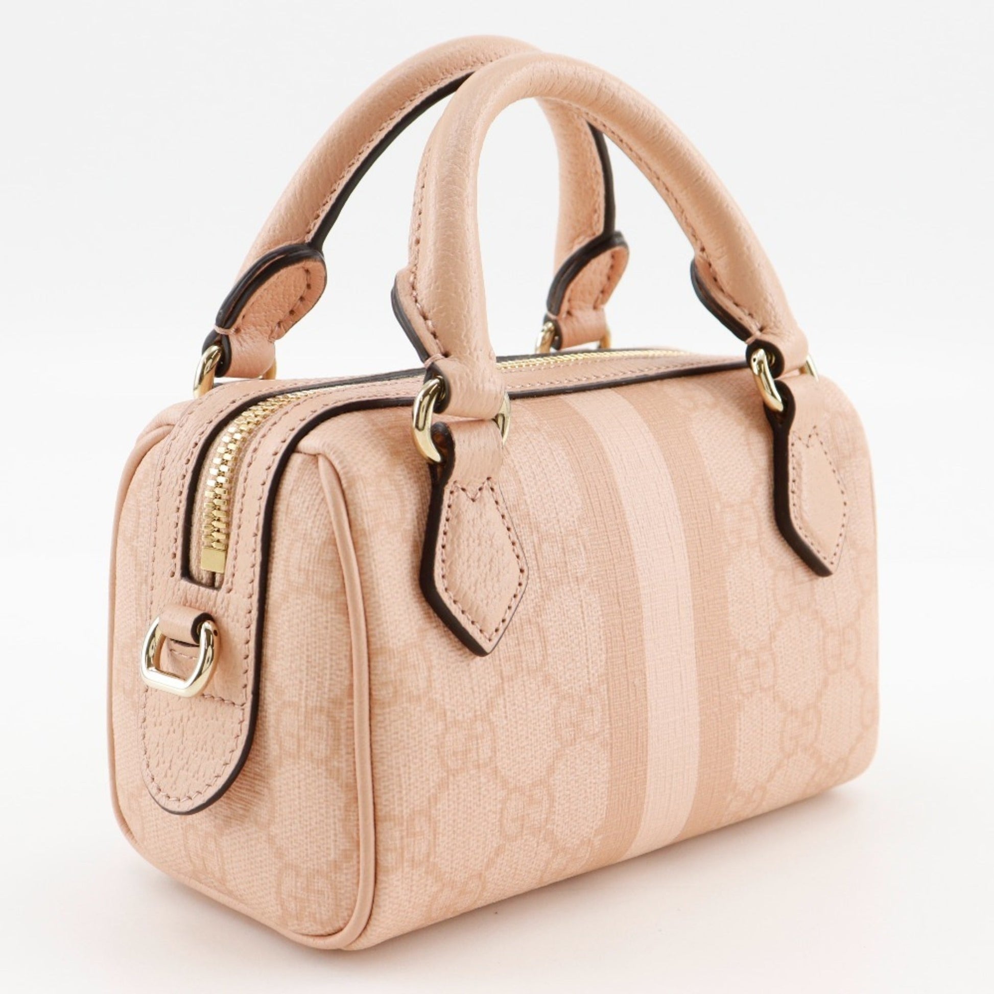 Gucci Ophidia Dusty Pink Gg Supreme Handbag