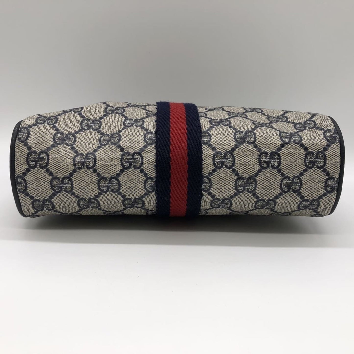Gucci Navy Gg Supreme Clutch Bag Pouch