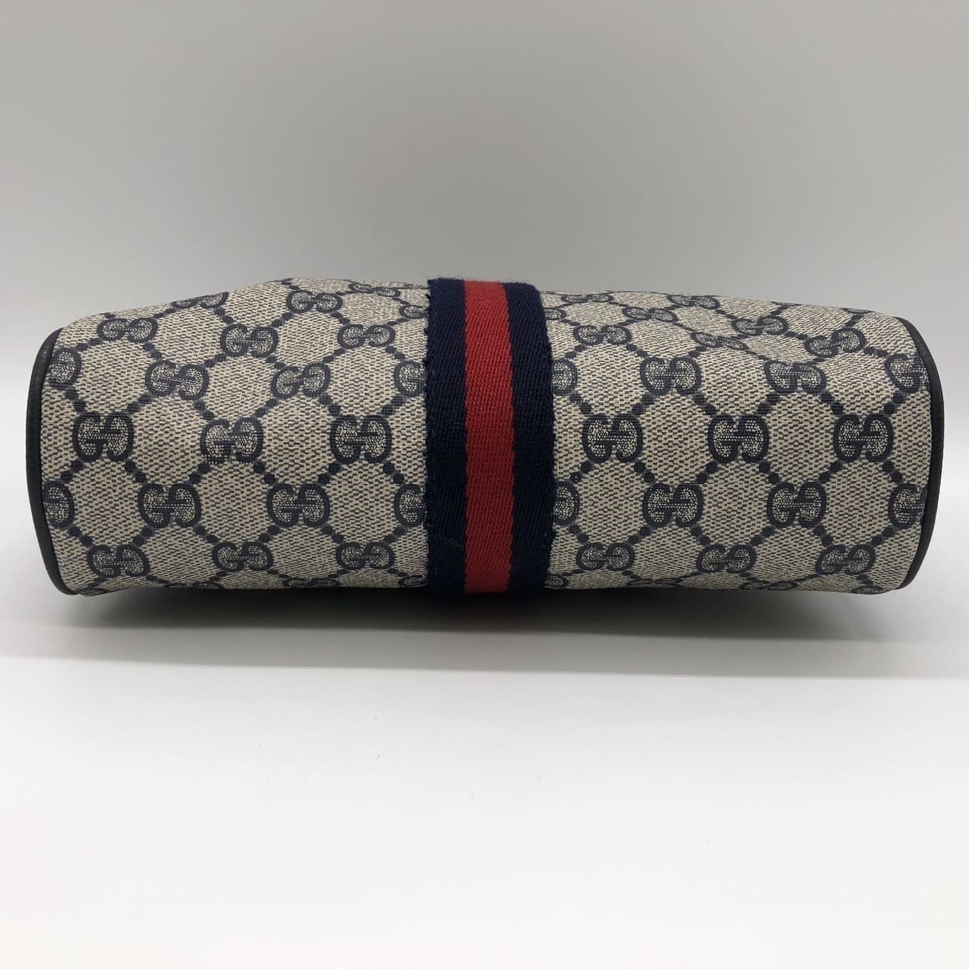 Gucci Navy Gg Supreme Clutch Bag Pouch